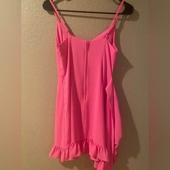 Lilly Pulitzer Pink Asymmetrical Bodycon Dress - Picture 4 of 5